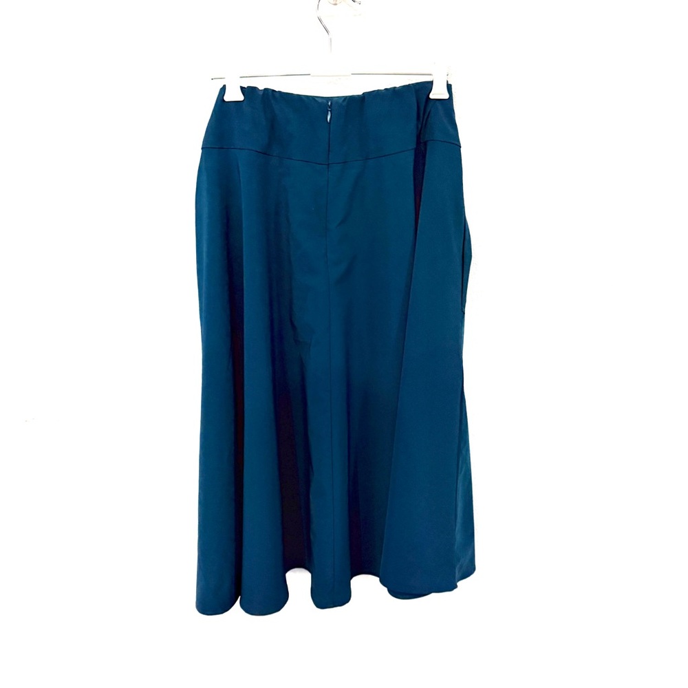NWT *** BELLE POQUE ***Elegant Teal Midi Vintage Women's Skirt w/Bow and Pockets - Picture 4 of 7